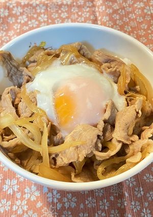 豚丼1人分⭐︎温玉のせ-レシピのメイン写真