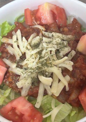 やみつき確定！我が家の大満足タコライス😋-レシピのメイン写真
