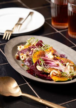 ロースト南瓜のサラダバルサミコ風ソース-レシピのメイン写真