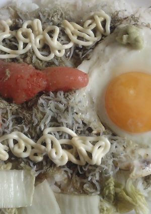 備蓄米でカフェ丼V80〜明太ちりめん月見-レシピのメイン写真
