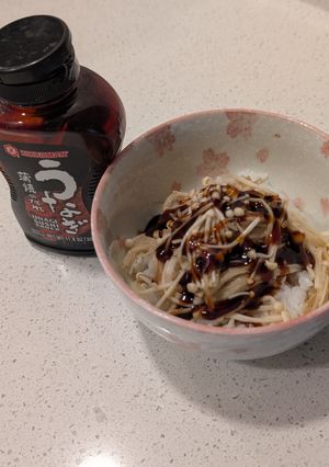 アメリカ・簡単うなぎのタレのえのき丼-レシピのメイン写真