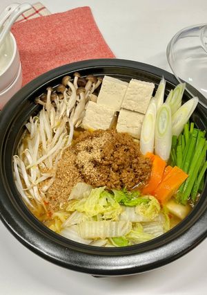 ごま担々鍋-レシピのメイン写真