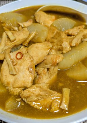 簡単！大根と胸肉のカレー煮⭐⭐⭐-レシピのメイン写真