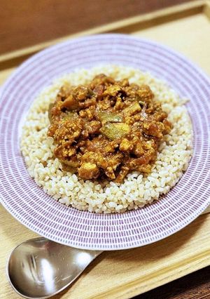 ピーマンと舞茸の和風キーマカレー-レシピのメイン写真