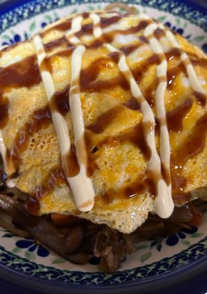 簡単に美味しい・野菜たっぷりオム焼きそば-レシピのメイン写真