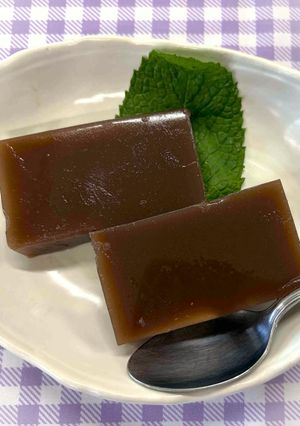 ヘルスメイト☆黒糖の水ようかん-レシピのメイン写真