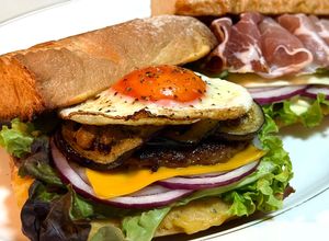 バケットのクロックマダム風茄子バーガー-レシピのメイン写真