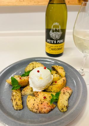 ももアールグレイマリネ　ヨーグルト添え-レシピのメイン写真