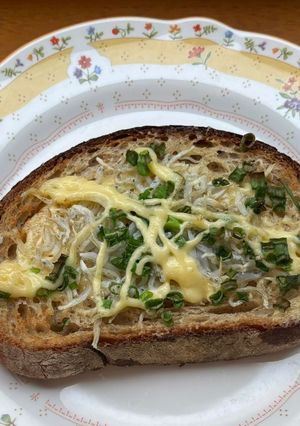 のせて焼くだけ♪しらすマヨトースト🍞-レシピのメイン写真