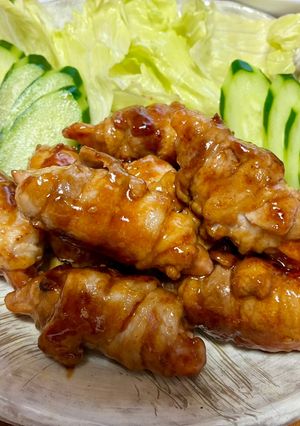 豚バラ肉とソーセージの肉巻き☆-レシピのメイン写真