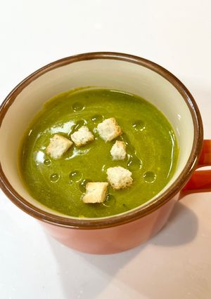 栄養満点!豆乳と皮ごとかぼちゃスープ-レシピのメイン写真