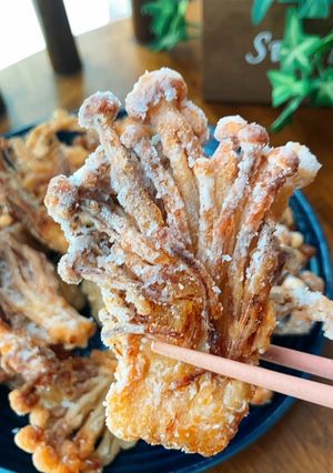 フライパンで簡単♡ぱりぱりえのきの唐揚げ-レシピのメイン写真