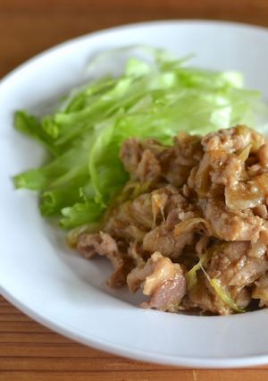 レンジで完結 - 豚こま肉の甘辛-レシピのメイン写真