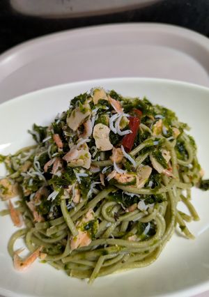 海苔パスタ「海物」で作る！薄味編！-レシピのメイン写真