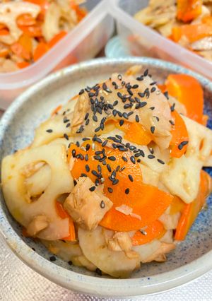 レンコンツナ缶煮-レシピのメイン写真