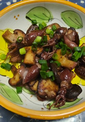 ホタルイカと椎茸のバター炒め-レシピのメイン写真