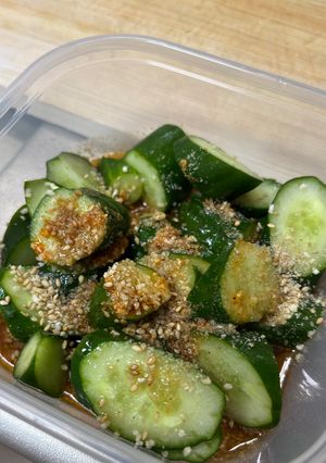 火を使わない!胡麻のピリ辛きゅうり-レシピのメイン写真