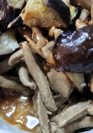ナスとそばのショートパスタのおろしそば風-レシピのメイン写真