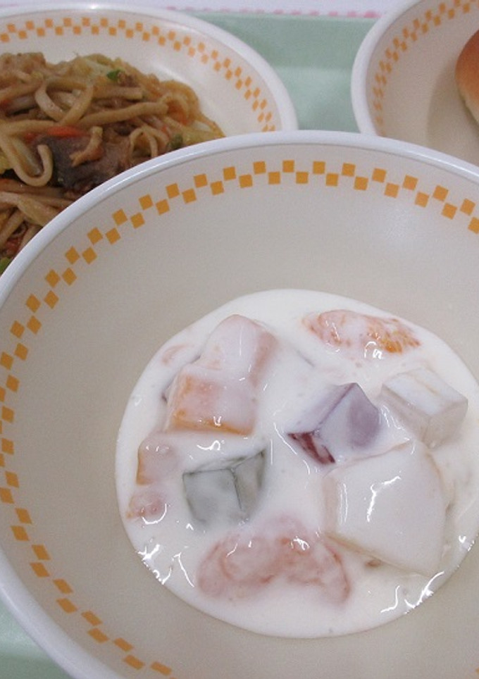 【学校給食】フルーツのヨーグルト和え-レシピのメイン写真