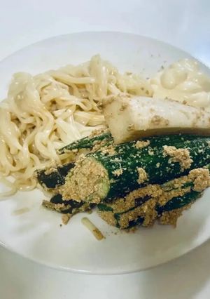 [ぬか床消費]ぬかマヨサラダうどん-レシピのメイン写真