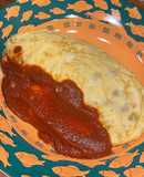 納豆オムライス ご飯はレンジで