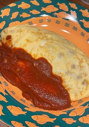 納豆オムライス ご飯はレンジで-レシピのメイン写真