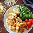 簡単節約☆鶏胸肉の揚げない白だし唐揚げ。