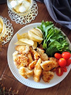 簡単節約☆鶏胸肉の揚げない白だし唐揚げ。-レシピのメイン写真