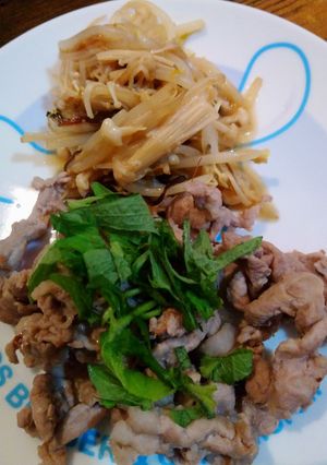 豚こま肉の梅肉炒め-レシピのメイン写真