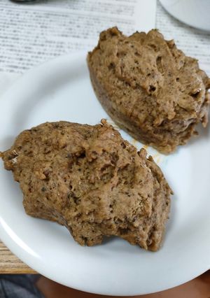 抹茶米粉パン オオバコ入り レンジ-レシピのメイン写真