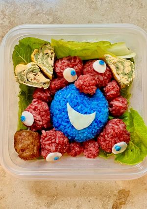 万博気分♪リナブルーキャラ弁-レシピのメイン写真