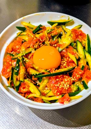 生ハムユッケ丼-レシピのメイン写真