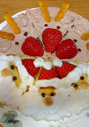クリスマスにぴったり☆サンタケーキ-レシピのメイン写真