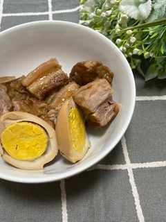 圧力鍋ともろみ酢でつくるトロトロ角煮-レシピのメイン写真