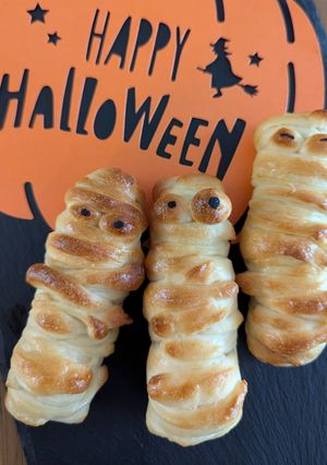 ちくわチーズのミイラパン-レシピのメイン写真