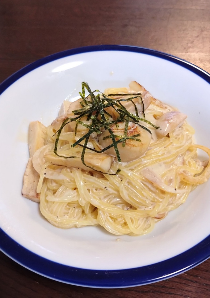 減塩 低たんぱく ほたてのクリームパスタ-レシピのメイン写真