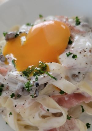 絶対ダマにならないカルボナーラ-レシピのメイン写真