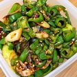 ピーマンと長ねぎの香味中華炒め