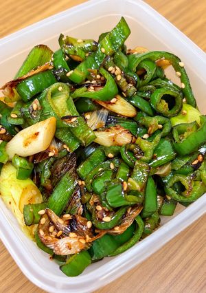 ピーマンと長ねぎの香味中華炒め-レシピのメイン写真
