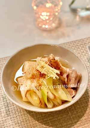 豚ばら、豆腐、長ねぎのみぞれ煮-レシピのメイン写真