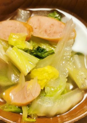 簡単！即席で作れる白菜鶏ガラスープ-レシピのメイン写真