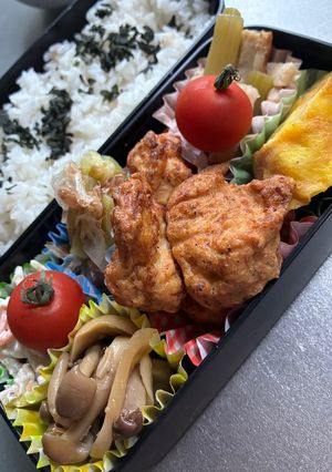 愛妻？弁当⑬(からあげ他-レシピのメイン写真
