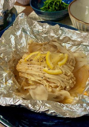 サーモンときのこのホイル焼き-レシピのメイン写真