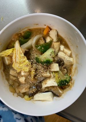 肉無豆腐コク旨オイクリーム味野菜炒め-レシピのメイン写真