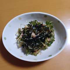 水菜とツナのシャキシャキサラダ-レシピのメイン写真