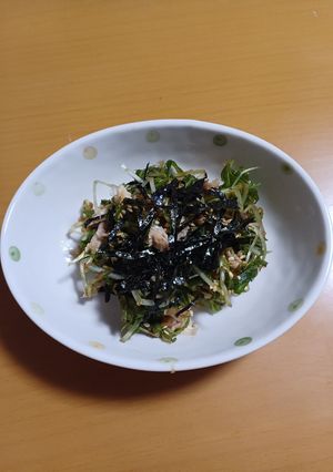 水菜とツナのシャキシャキサラダ-レシピのメイン写真