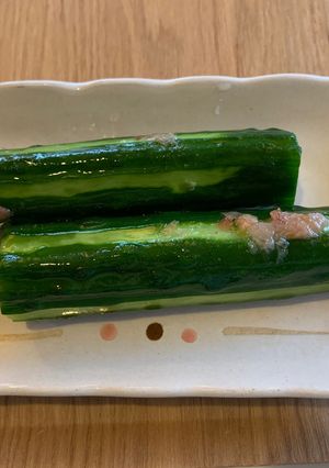 きゅうりの1本漬け 梅肉プラス氷水仕上-レシピのメイン写真