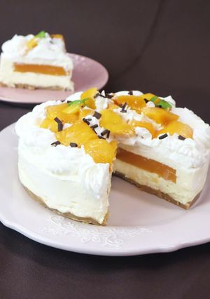 マンゴーチーズムースケーキ-レシピのメイン写真
