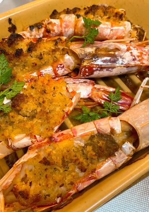 エビのニンニクパン粉焼き♪-レシピのメイン写真
