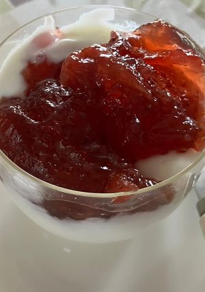 山盛りいちごジャムヨーグルト♡-レシピのメイン写真
